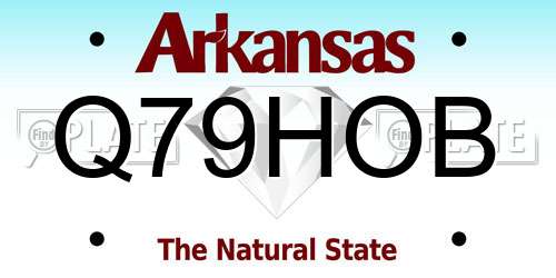 Q79HOB Arkansas License Plate