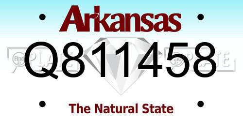 Q811458 Arkansas License Plate