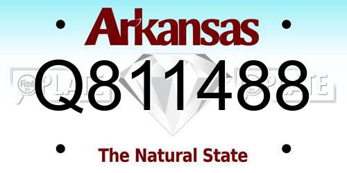 Q811488 Arkansas License Plate