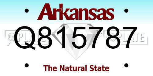 Q815787 Arkansas License Plate