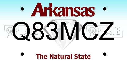 Q83MCZ Arkansas License Plate