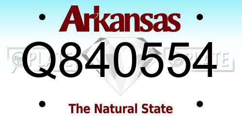 Q840554 Arkansas License Plate