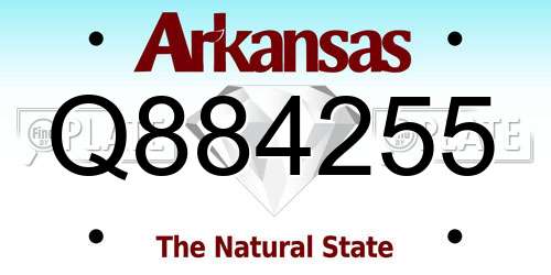 Q884255 Arkansas License Plate