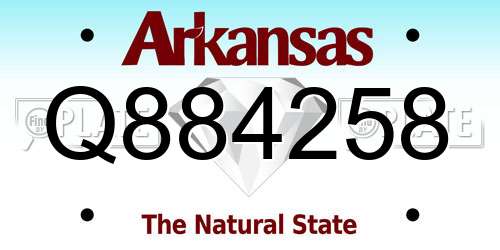 Q884258 Arkansas License Plate