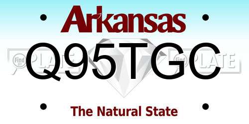 Q95TGC Arkansas License Plate