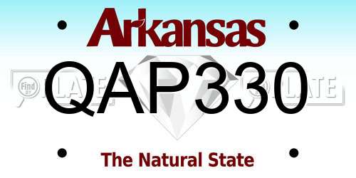 QAP330 Arkansas License Plate