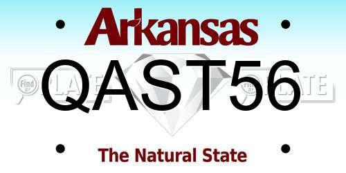 QAST56 Arkansas License Plate