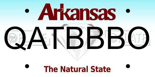 QATBBBO Arkansas License Plate