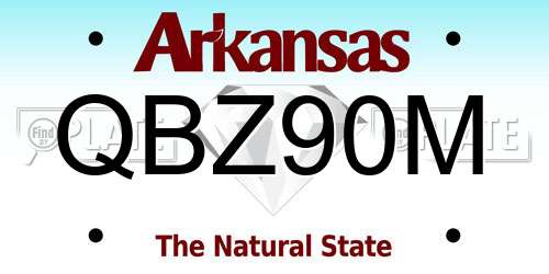 QBZ90M Arkansas License Plate