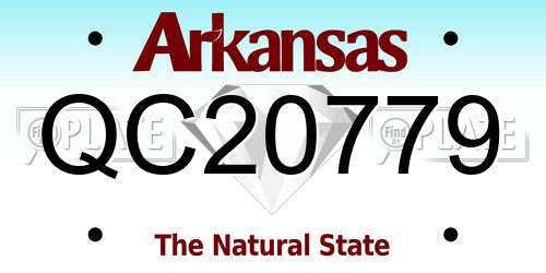 QC20779 Arkansas License Plate