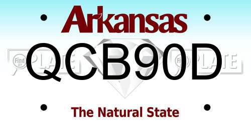 QCB90D Arkansas License Plate