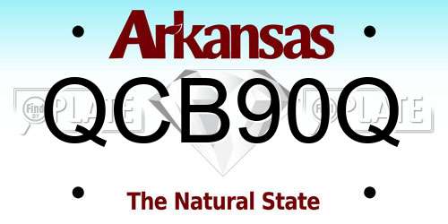 QCB90Q Arkansas License Plate