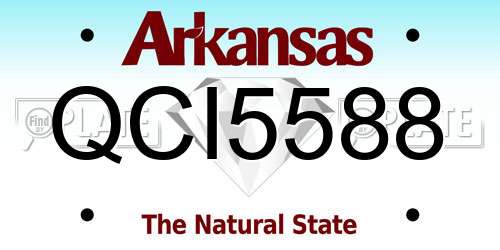 QCI5588 Arkansas License Plate