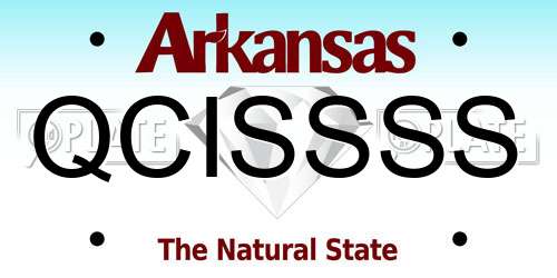 QCISSSS Arkansas License Plate