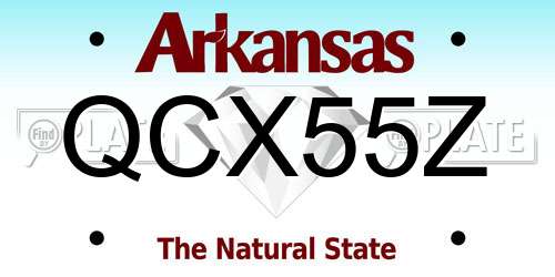 QCX55Z Arkansas License Plate