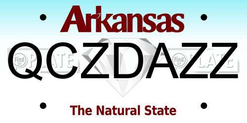 QCZDAZZ Arkansas License Plate
