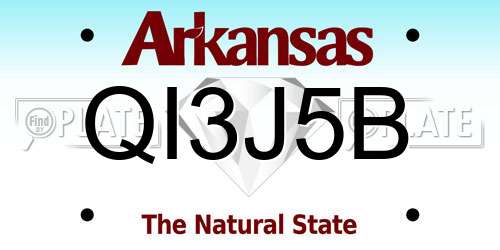 QI3J5B Arkansas License Plate