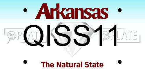 QISS11 Arkansas License Plate