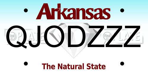 QJODZZZ Arkansas License Plate