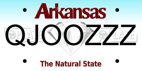 QJOOZZZ Arkansas License Plate