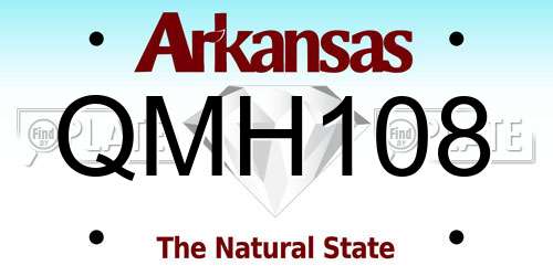 QMH108 Arkansas License Plate