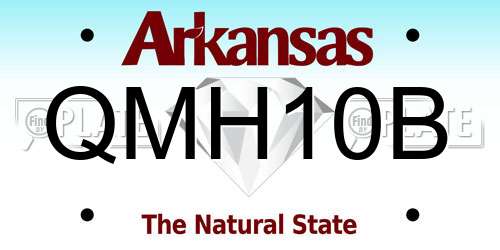 QMH10B Arkansas License Plate