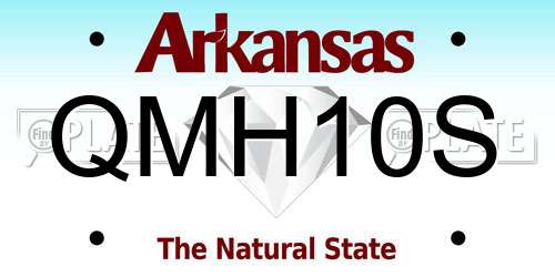 QMH10S Arkansas License Plate