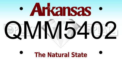 QMM5402 Arkansas License Plate
