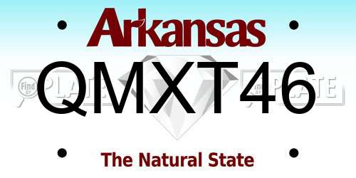 QMXT46 Arkansas License Plate