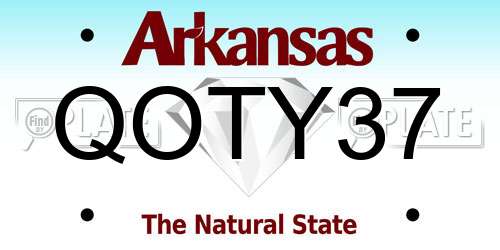 QOTY37 Arkansas License Plate