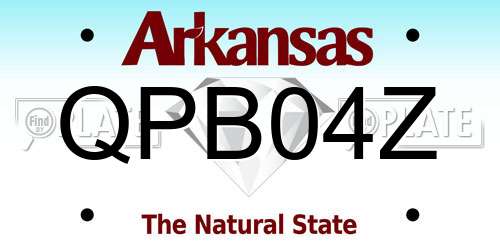 QPB04Z Arkansas License Plate