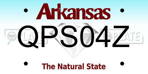 QPS04Z Arkansas License Plate