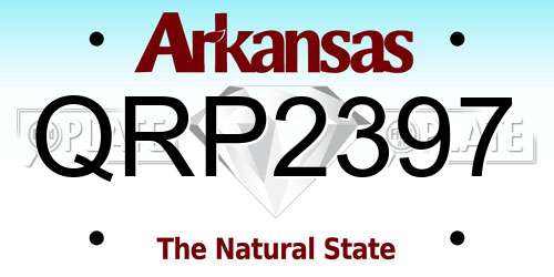QRP2397 Arkansas License Plate