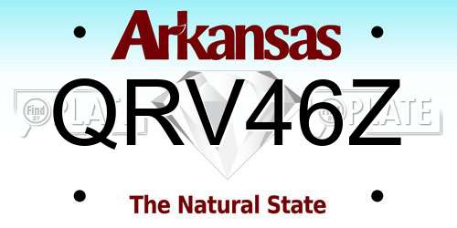 QRV46Z Arkansas License Plate