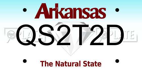 QS2T2D Arkansas License Plate