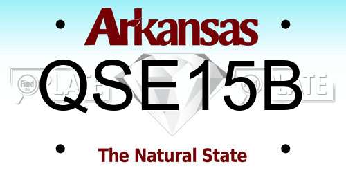 QSE15B Arkansas License Plate