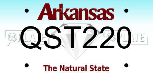 QST220 Arkansas License Plate
