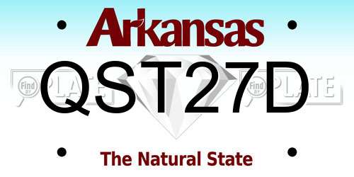 QST27D Arkansas License Plate