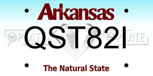 QST82I Arkansas License Plate