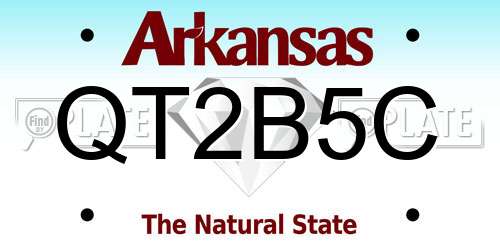 QT2B5C Arkansas License Plate