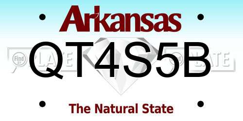 QT4S5B Arkansas License Plate