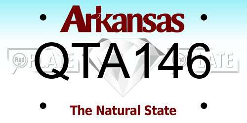 QTA146 Arkansas License Plate