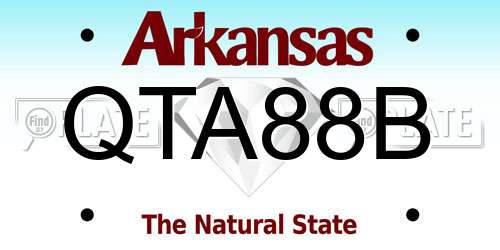 QTA88B Arkansas License Plate