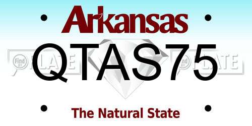 QTAS75 Arkansas License Plate