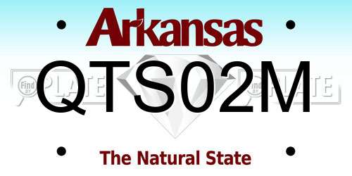 QTS02M Arkansas License Plate