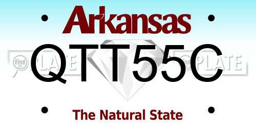 QTT55C Arkansas License Plate