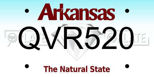 QVR520 Arkansas License Plate