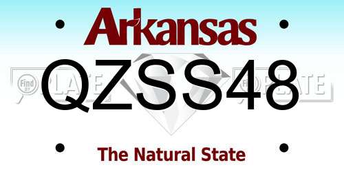 QZSS48 Arkansas License Plate