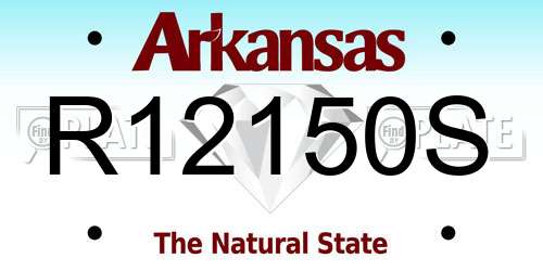 R12150S Arkansas License Plate