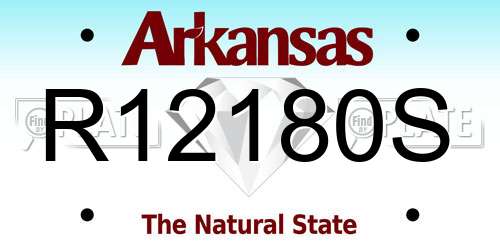 R12180S Arkansas License Plate